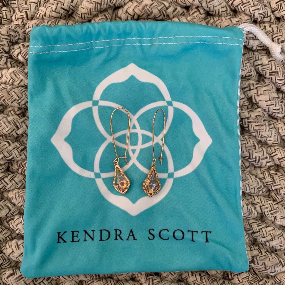 Kendra Scott Lori Long Drop Earrings- Rose Gold